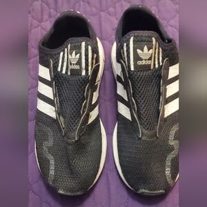 Adidas Black and White Sneakers- Used